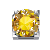 Charm Donna Oro Elements in White Gold Topazio DCHY9320